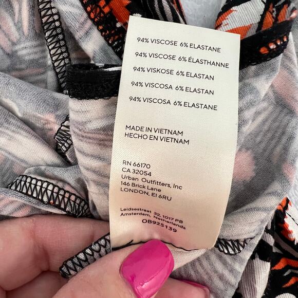 Free People Daria Halter Maxi Dress Floral Low Back Wrap Slit Plunge Size S NWT - Picture 9 of 14